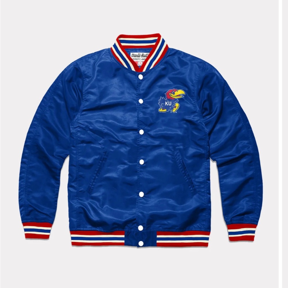 KU Jayhawks Letterman Jacket Large Kansas